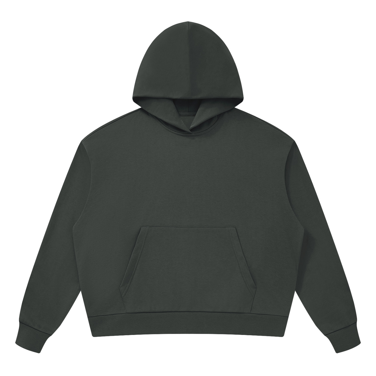 Unisex Drop Shoulder Hoodie in dark gray