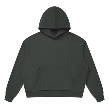 Unisex Drop Shoulder Hoodie in dark gray