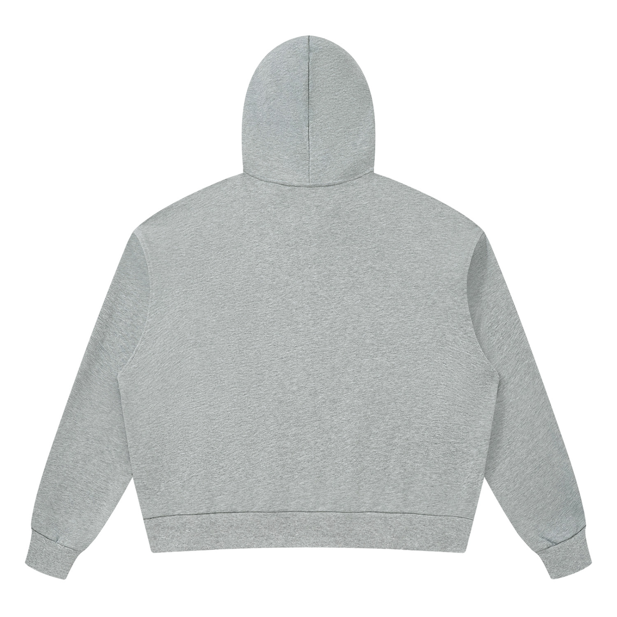 Unisex Drop Shoulder Hoodie in flower gray, alternate angle