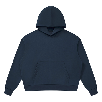 Unisex Drop Shoulder Hoodie in navy blue