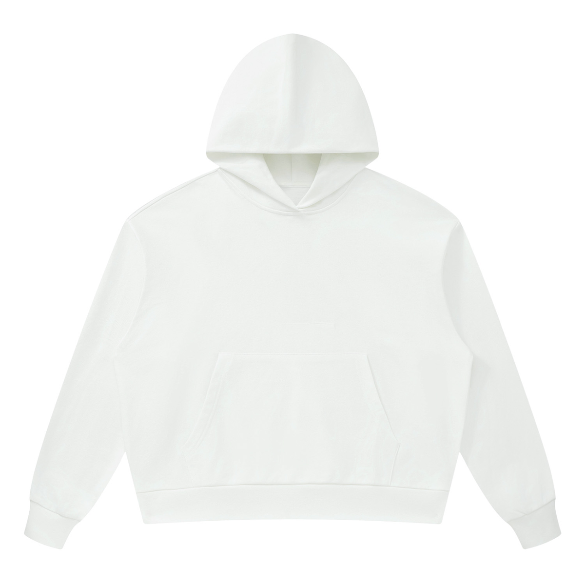 Unisex Drop Shoulder Hoodie in white