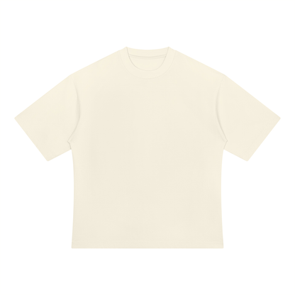 Unisex Drop Shoulder Oversized Cotton T-Shirt in apricot