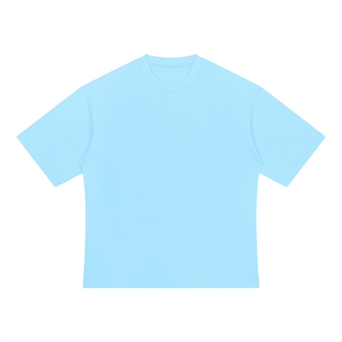 Unisex Drop Shoulder Oversized Cotton T-Shirt in blue