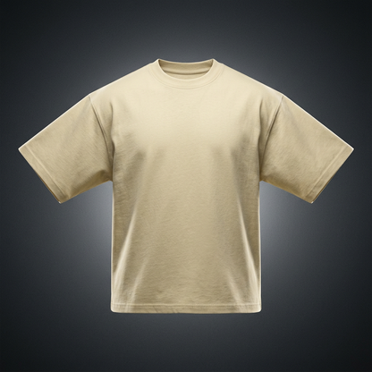 Unisex Drop Shoulder Oversized Cotton T-Shirt