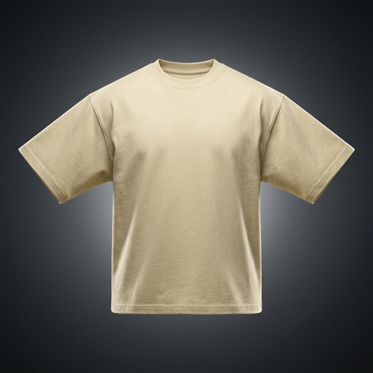 Unisex Drop Shoulder Oversized Cotton T-Shirt
