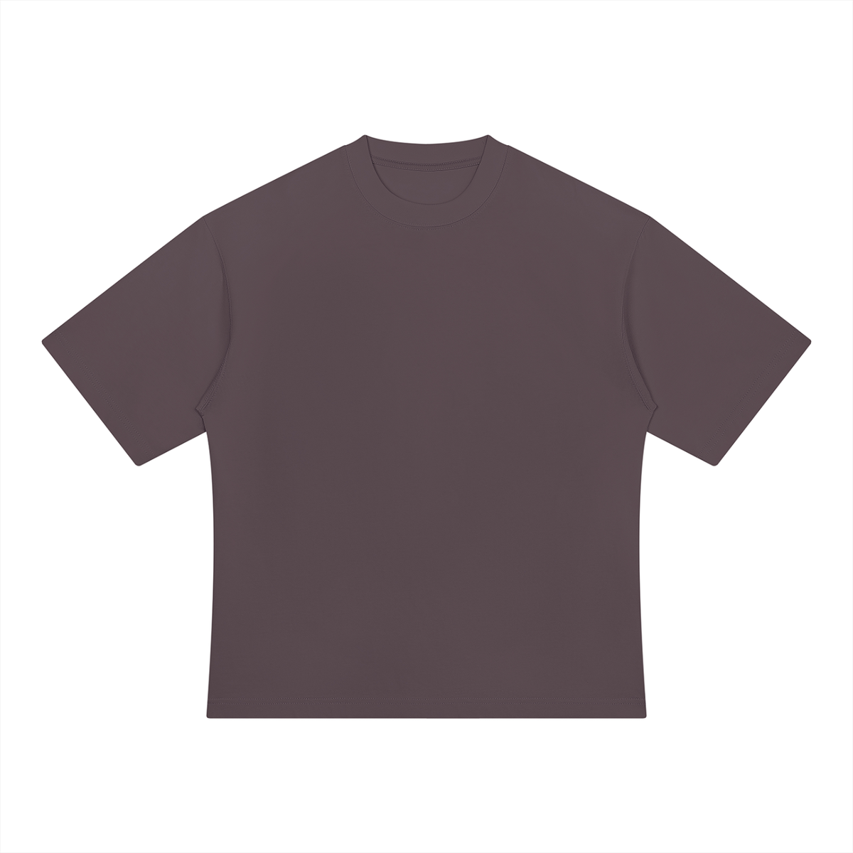 Unisex Drop Shoulder Oversized Cotton T-Shirt in purple
