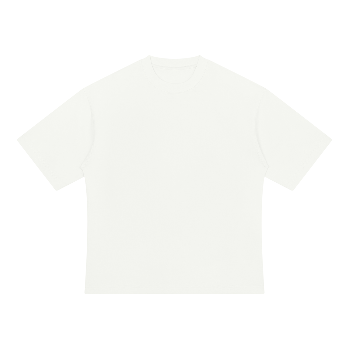 Unisex Drop Shoulder Oversized Cotton T-Shirt in white