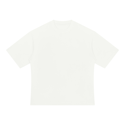 Unisex Drop Shoulder Oversized Cotton T-Shirt in white