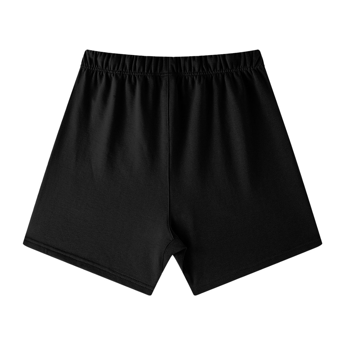 Unisex Earth Tone Cotton Shorts in black, alternate angle