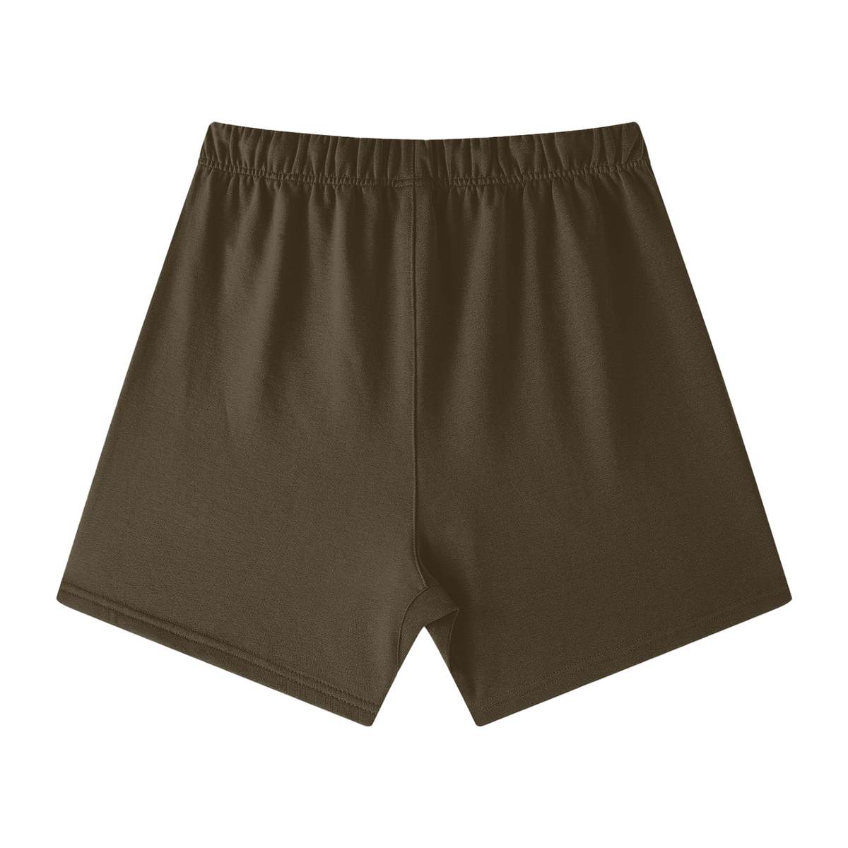 Unisex Earth Tone Cotton Shorts in brown, alternate angle