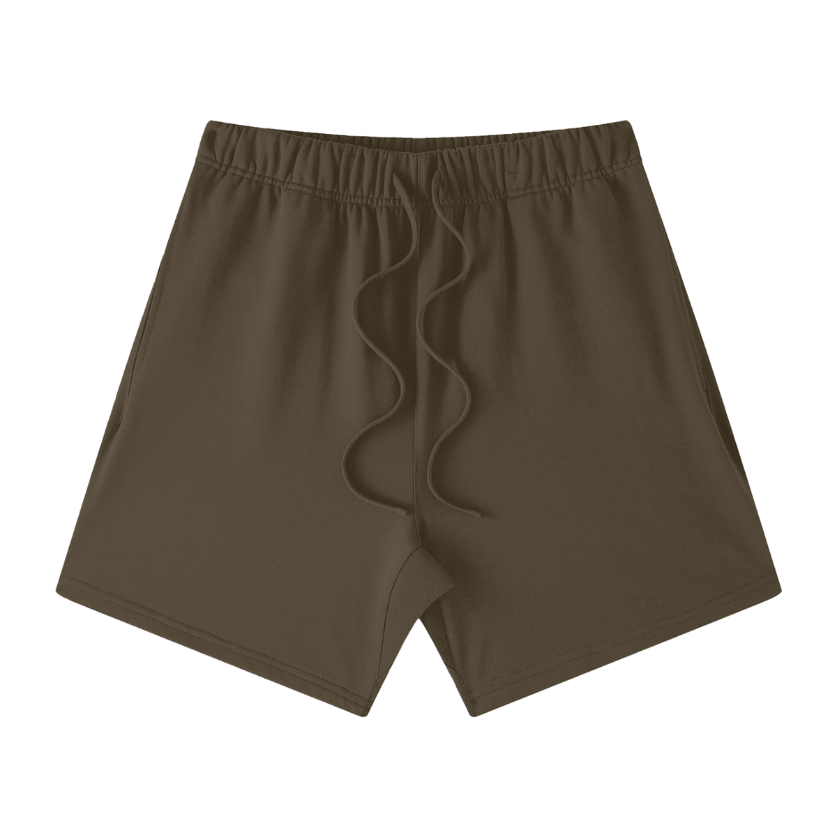 Unisex Earth Tone Cotton Shorts in brown