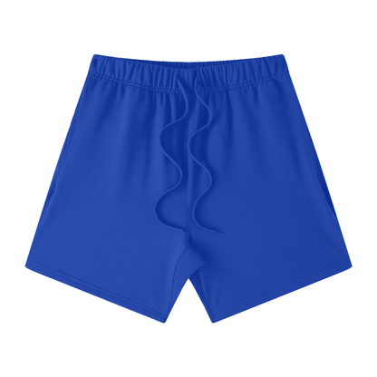 Unisex Earth Tone Cotton Shorts in colorful blue