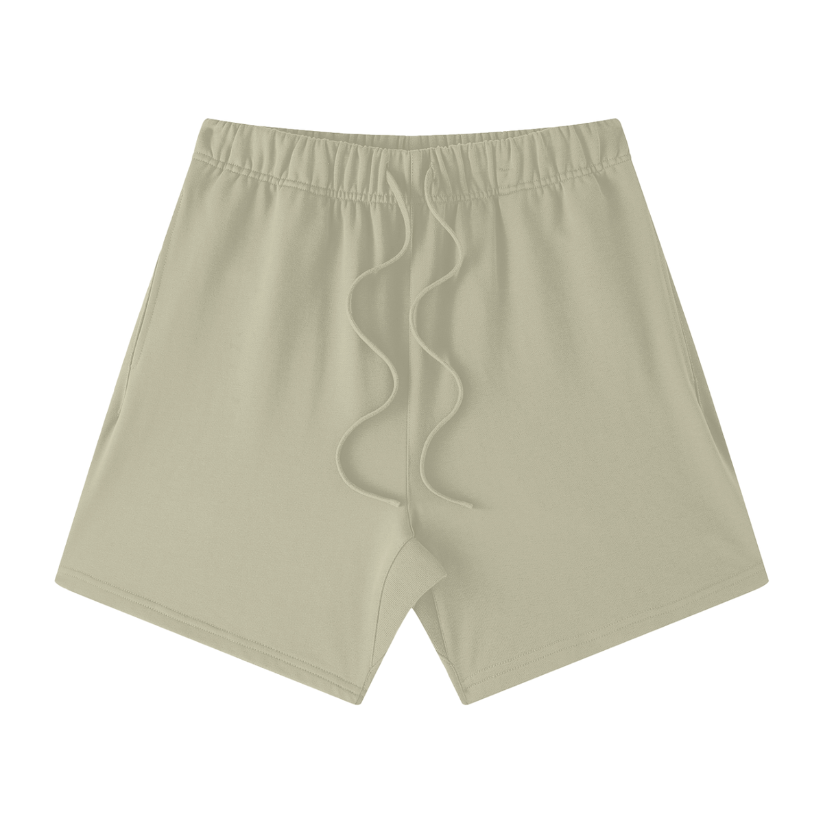 Unisex Earth Tone Cotton Shorts in gray apricot