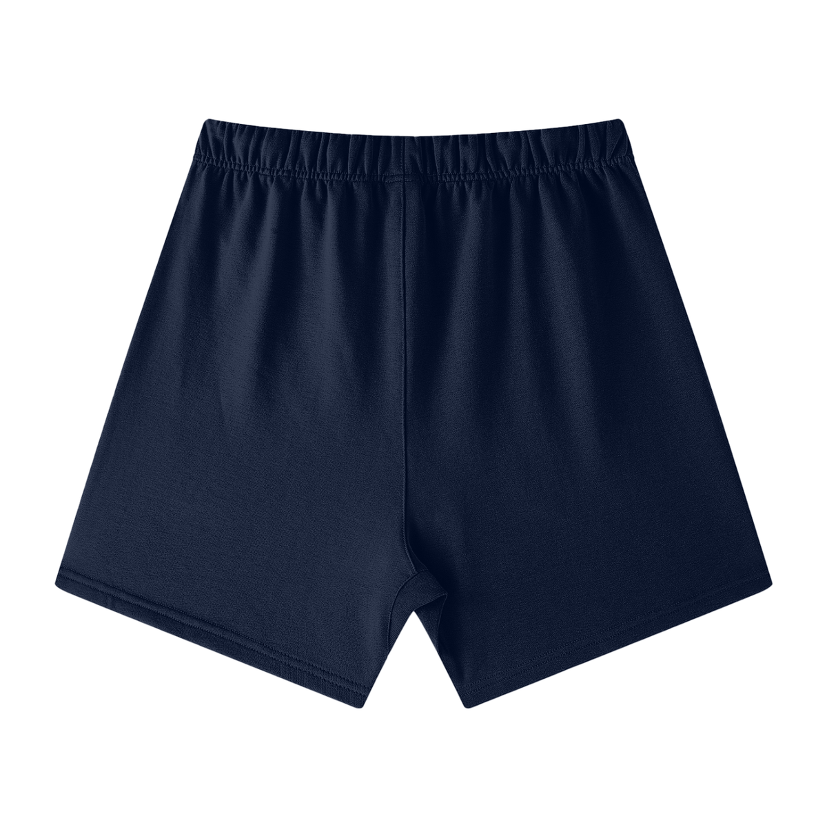 Unisex Earth Tone Cotton Shorts in navy, alternate angle