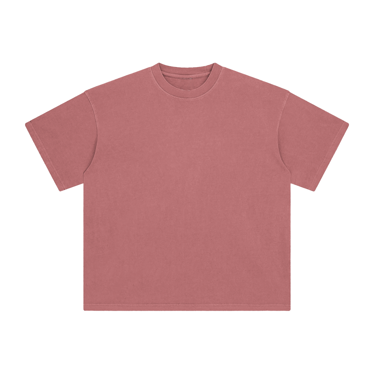 Unisex Enzyme Washed T-Shirt in brick red