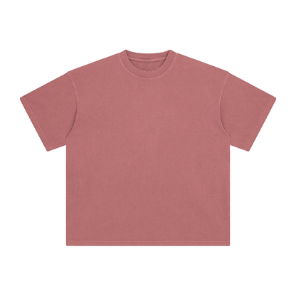 Unisex Enzyme Washed T-Shirt in brick red