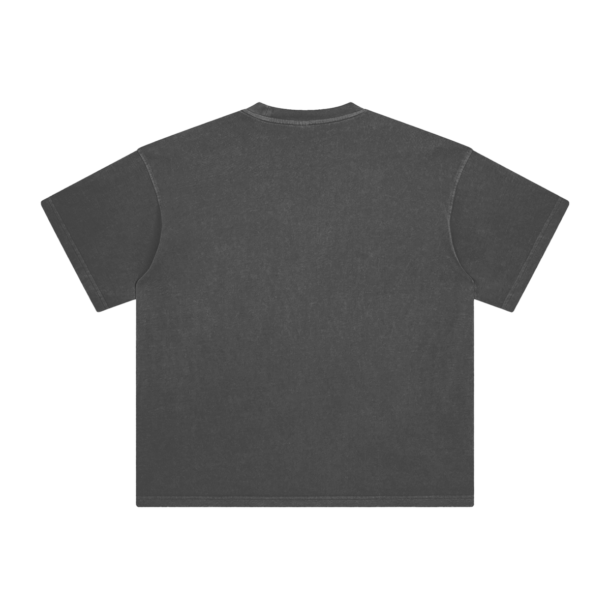 Unisex Enzyme Washed T-Shirt in dark gray, alternate angle