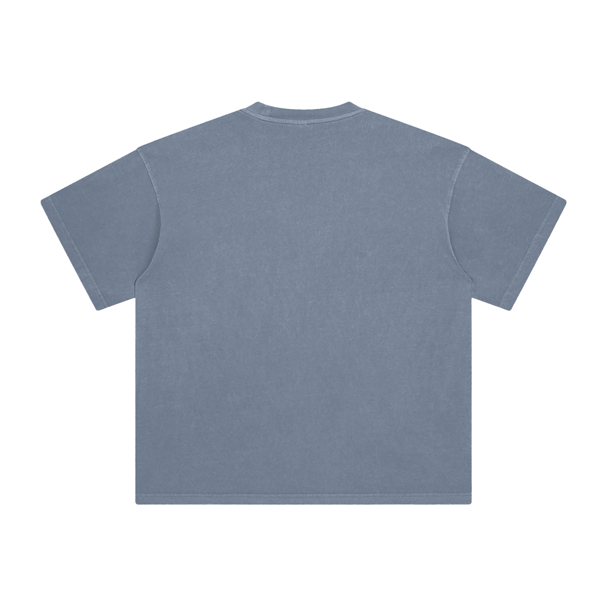 Unisex Enzyme Washed T-Shirt in gray blue, alternate angle