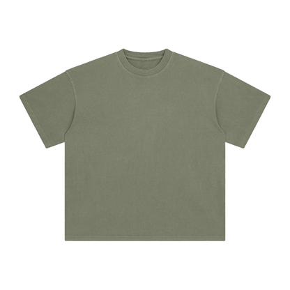 Unisex Enzyme Washed T-Shirt in gray green