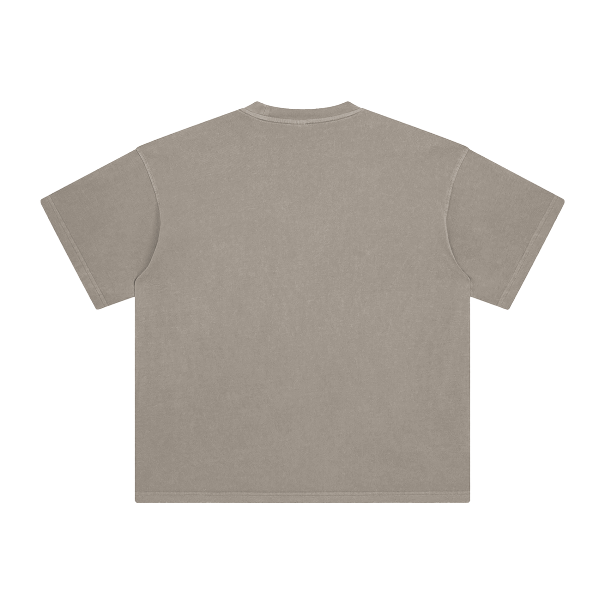 Unisex Enzyme Washed T-Shirt in khaki, alternate angle