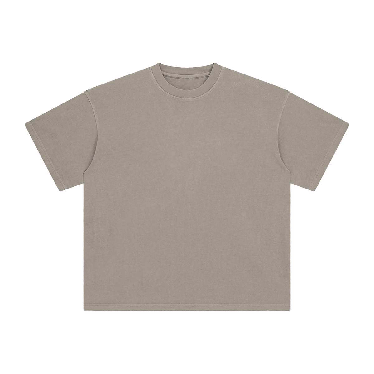 Unisex Enzyme Washed T-Shirt in khaki