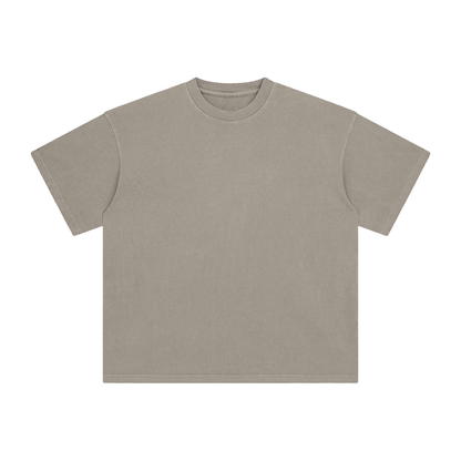 Unisex Enzyme Washed T-Shirt in khaki