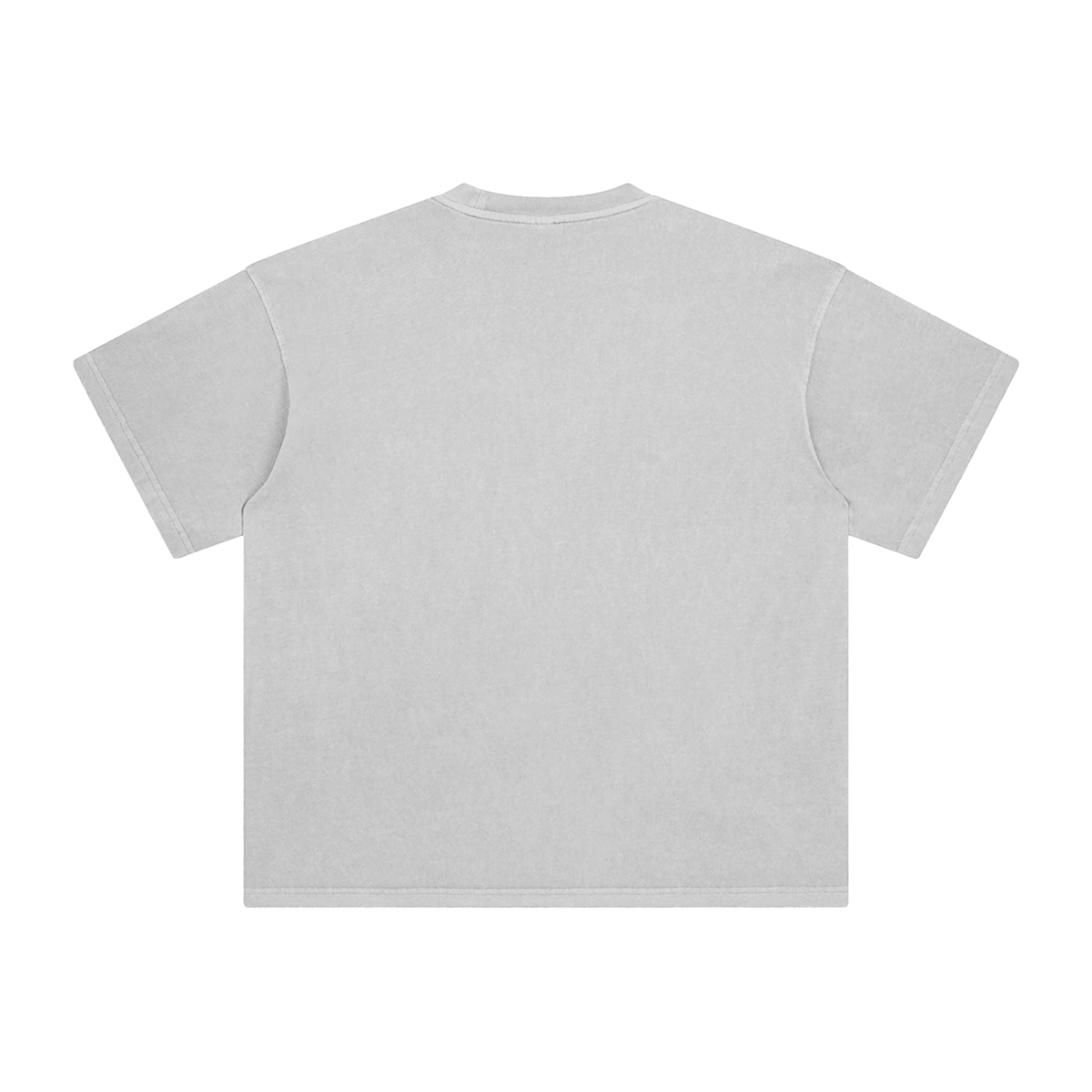 Unisex Enzyme Washed T-Shirt in medium ash, alternate angle