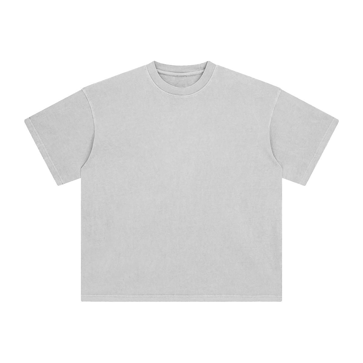 Unisex Enzyme Washed T-Shirt in medium ash
