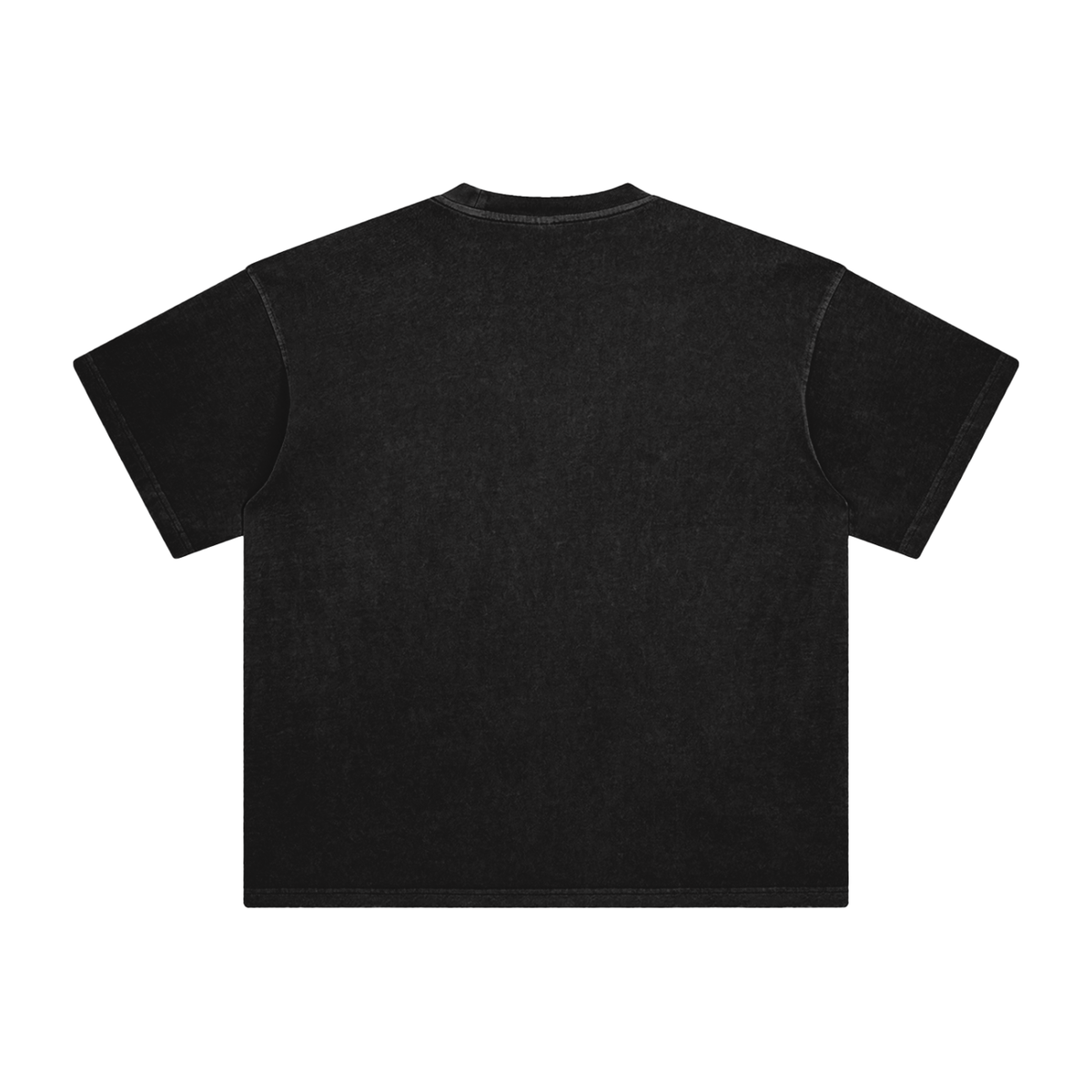 Unisex Enzyme Washed T-Shirt in retro black, alternate angle