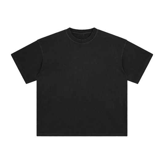 Unisex Enzyme Washed T-Shirt in retro black