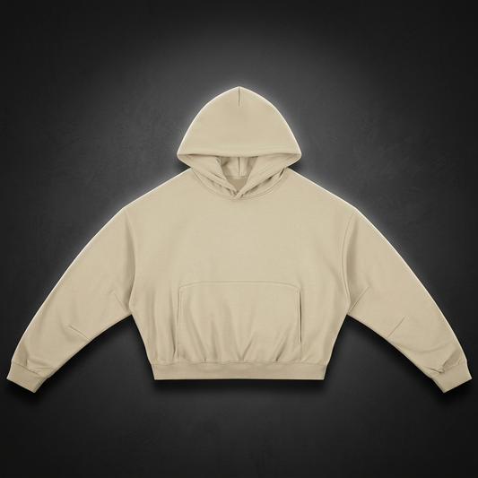 Unisex Essential Boxy Darted Sleeve Hoodie