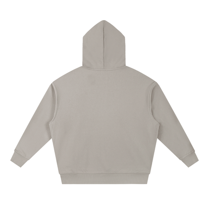 Unisex Essential Boxy Drop-Shoulder Hoodie in medium gray, alternate angle
