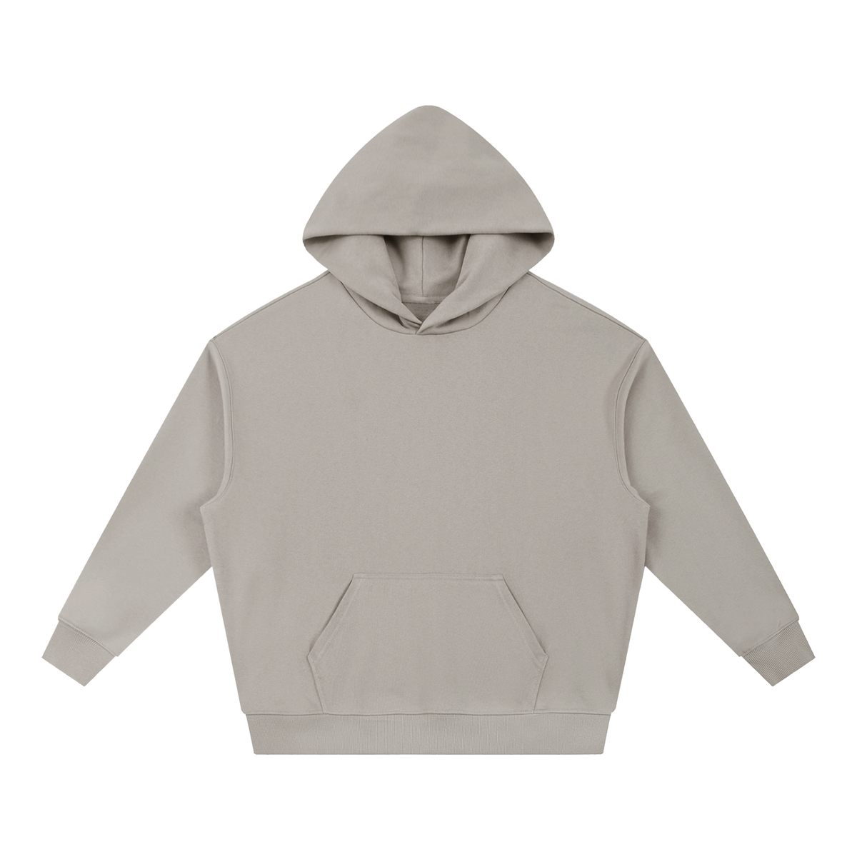 Unisex Essential Boxy Drop-Shoulder Hoodie in medium gray