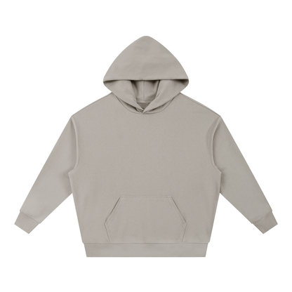 Unisex Essential Boxy Drop-Shoulder Hoodie in medium gray