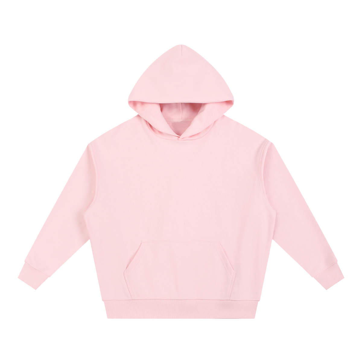 Unisex Essential Boxy Drop-Shoulder Hoodie in pink