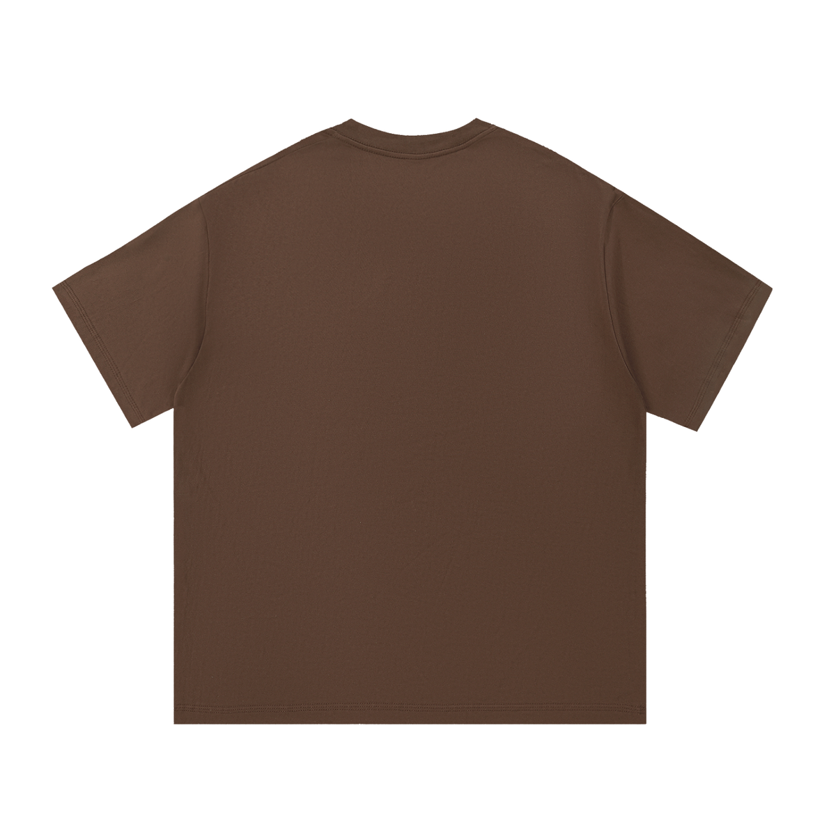 Unisex Essential Cotton T-Shirt in coffee, alternate angle