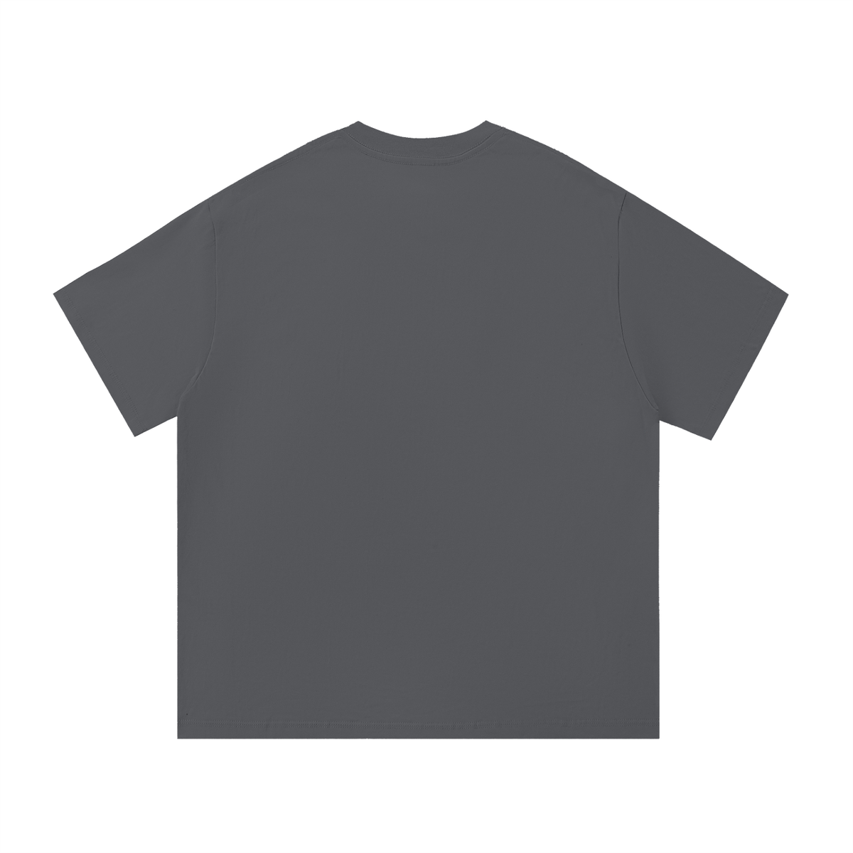 Unisex Essential Cotton T-Shirt in dark gray, alternate angle