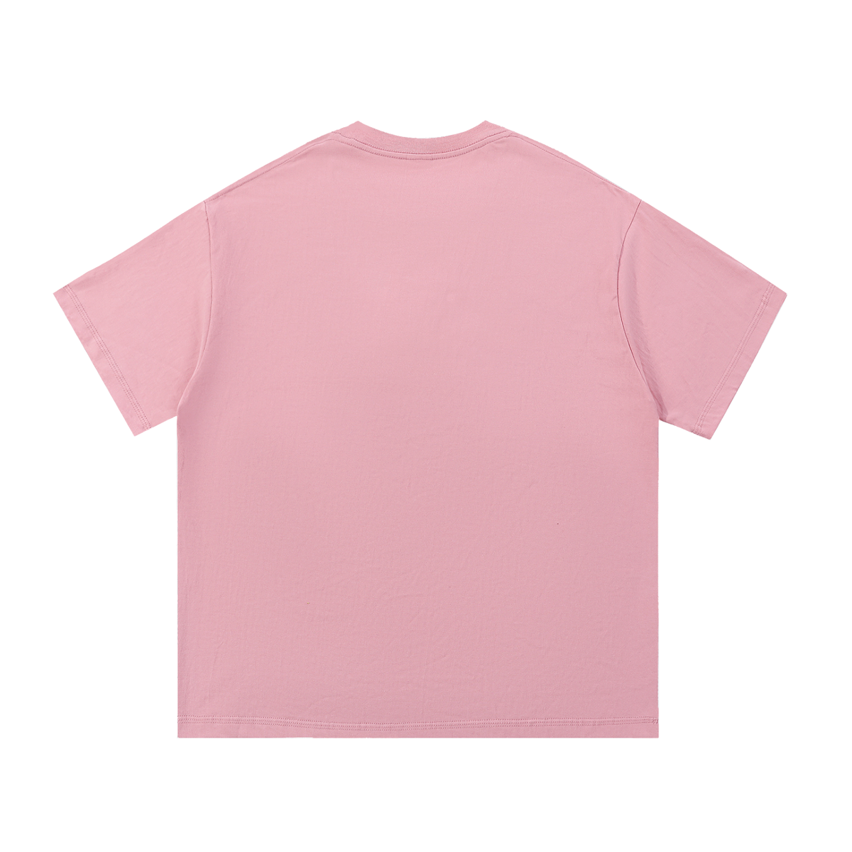 Unisex Essential Cotton T-Shirt in pink, alternate angle