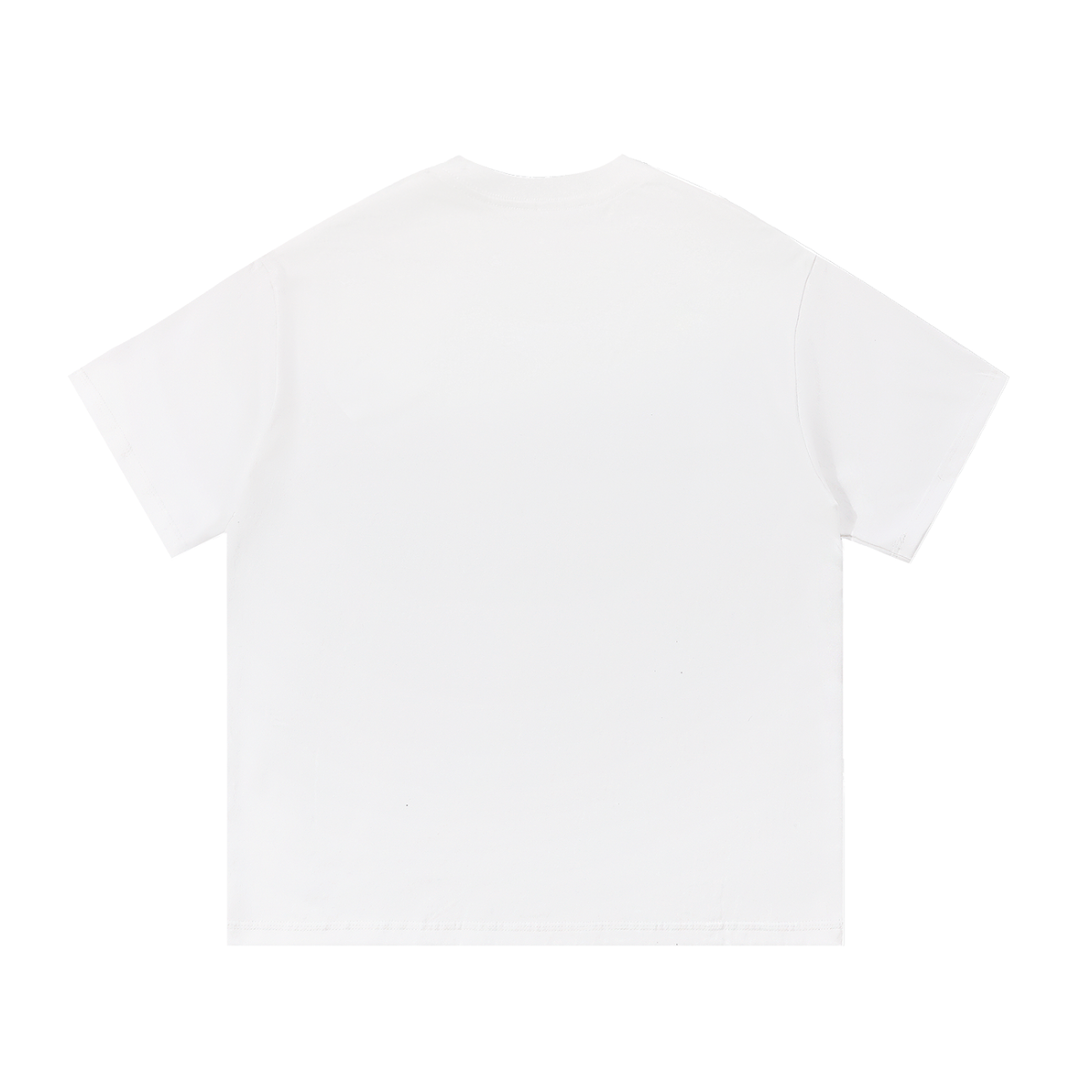 Unisex Essential Cotton T-Shirt in white, alternate angle