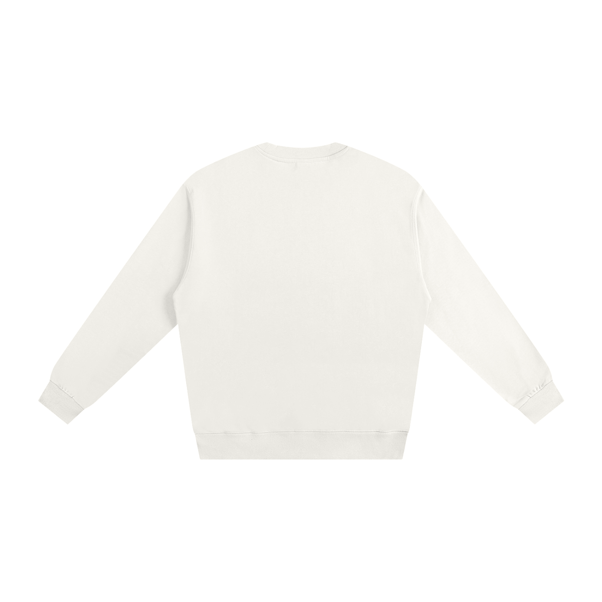 Unisex Essential Crewneck Sweatshirt in white, alternate angle