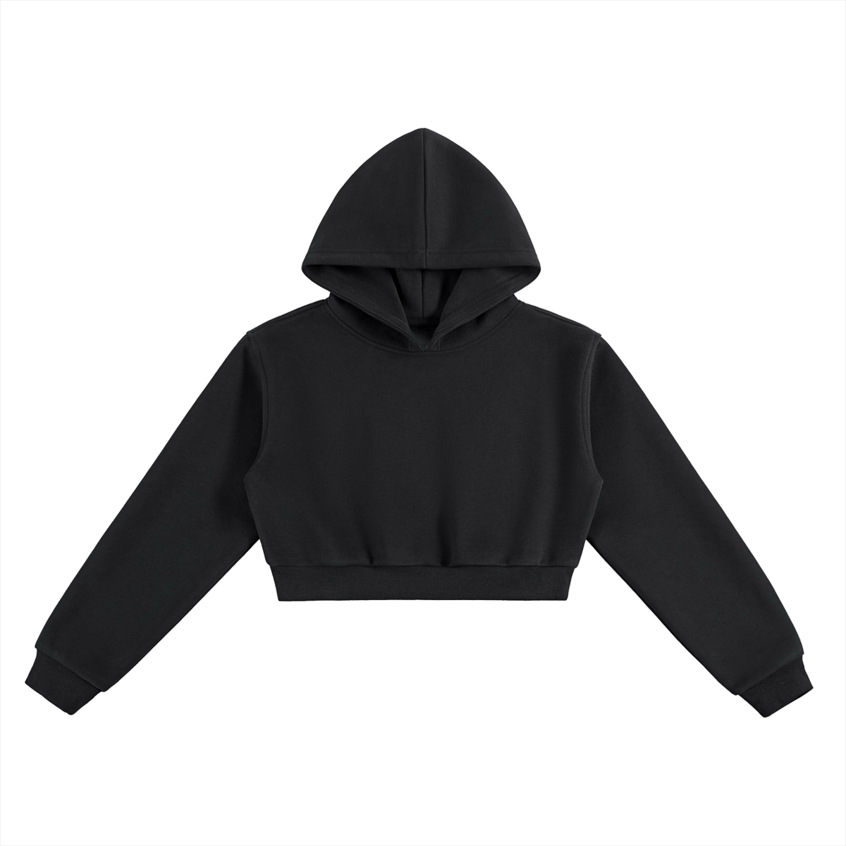 Unisex Essential Cropped Hoodie in black