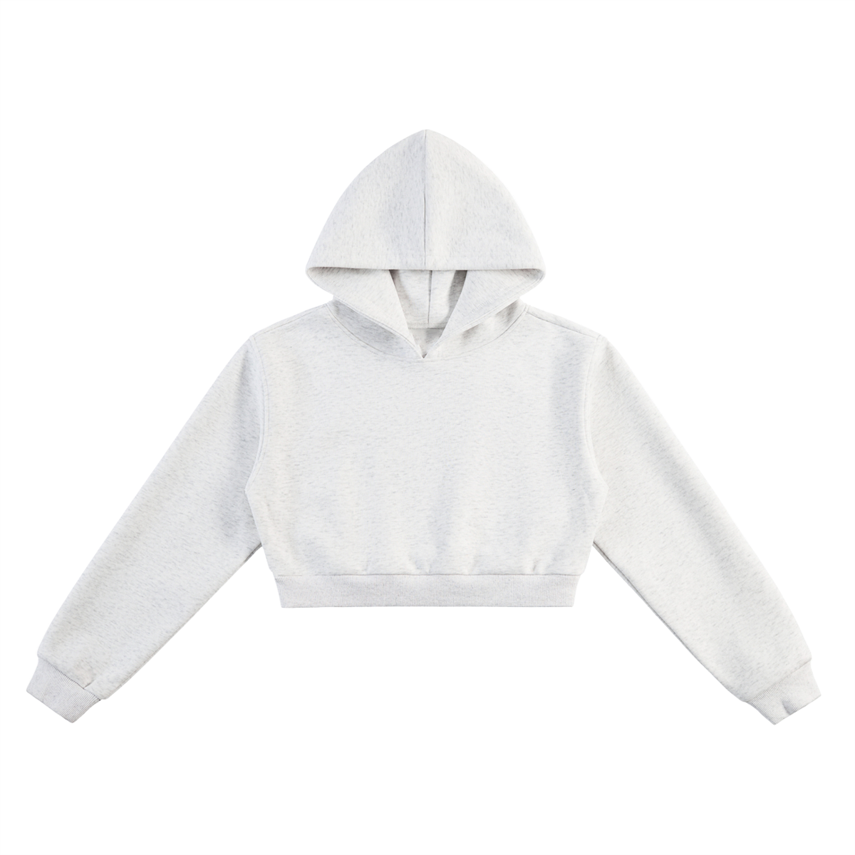 Unisex Essential Cropped Hoodie in flower gray