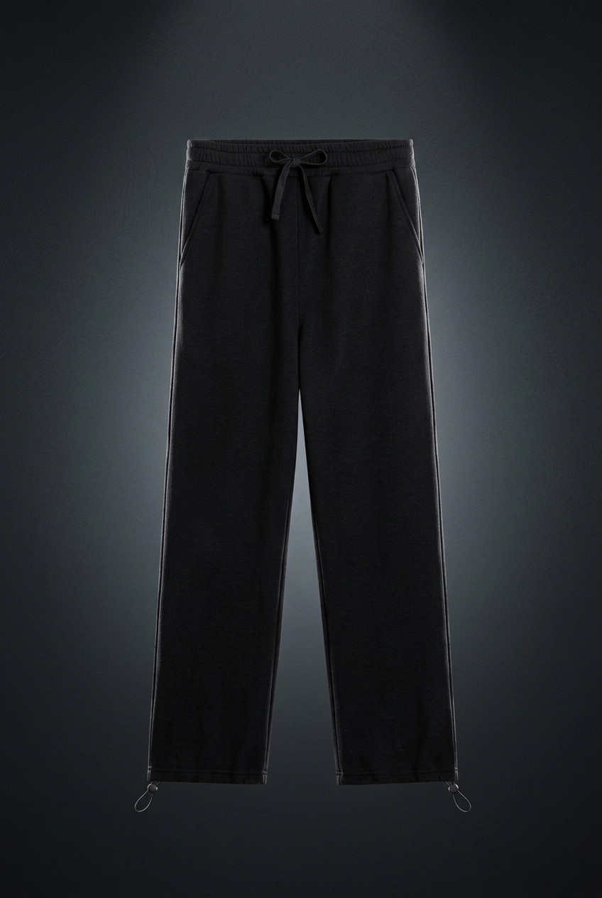 Unisex Essential Drawstring Straight-Leg Sweatpants