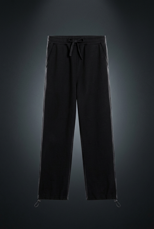 Unisex Essential Drawstring Straight-Leg Sweatpants