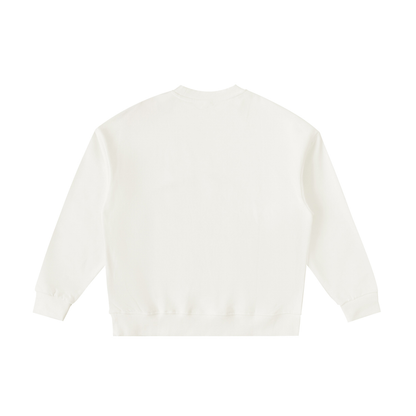 Unisex Essential Fleece Kids' Crewneck Sweatshirt in beige, alternate angle