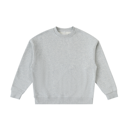 Unisex Essential Fleece Kids' Crewneck Sweatshirt in flower gray