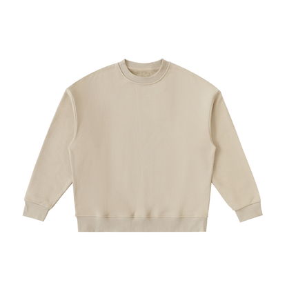 Unisex Essential Fleece Kids' Crewneck Sweatshirt in khaki