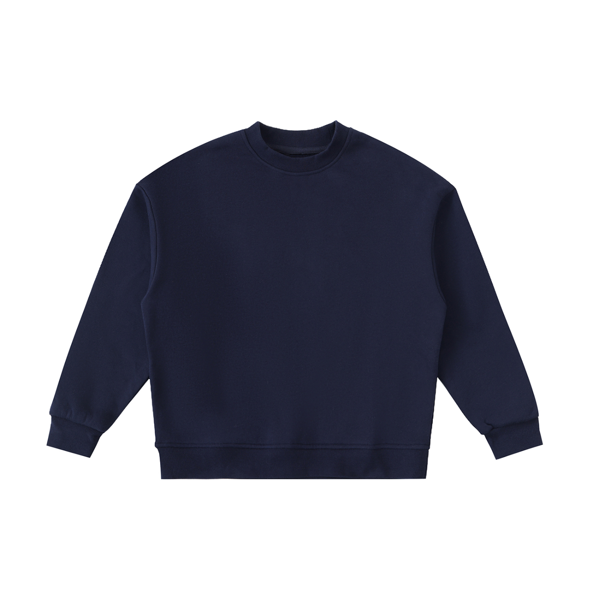 Unisex Essential Fleece Kids' Crewneck Sweatshirt in navy blue