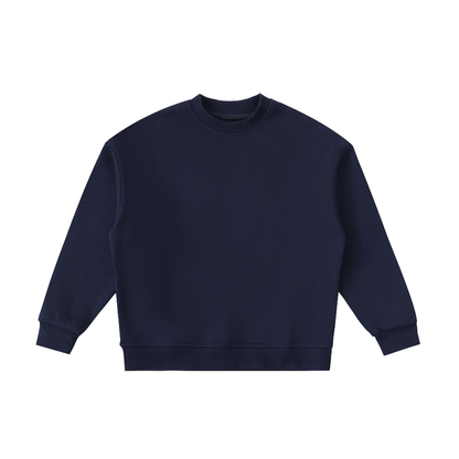 Unisex Essential Fleece Kids' Crewneck Sweatshirt in navy blue
