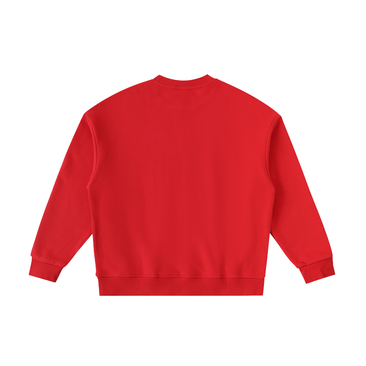 Unisex Essential Fleece Kids' Crewneck Sweatshirt in red, alternate angle